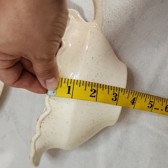 RC Vintage cottagecore scalloped edges gravy boat with plate - Picture 11 of 12